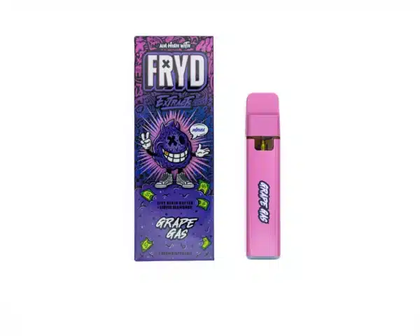 Fryd extracts disposable vape showing fruity flavor design