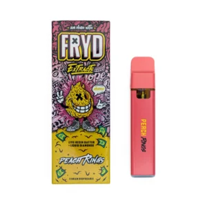 Fryd extracts disposable real THC vape device with verified authentic packaging
